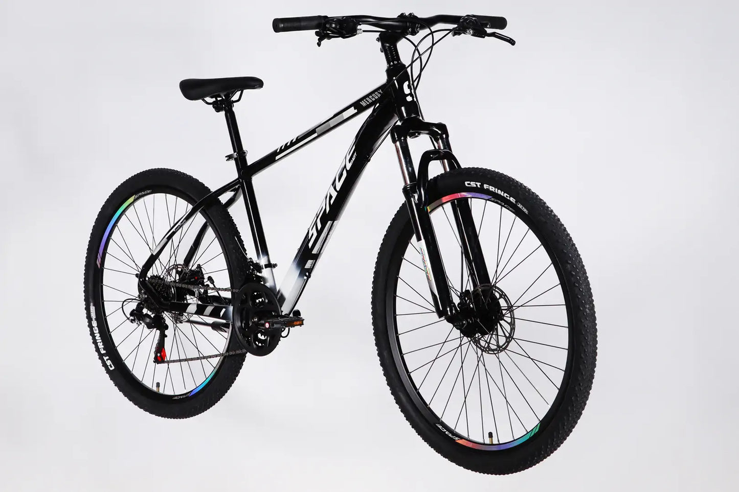 Велосипед AL 27.5" SPACE MERCURY DD FR рама-17" чорно-білий 2026