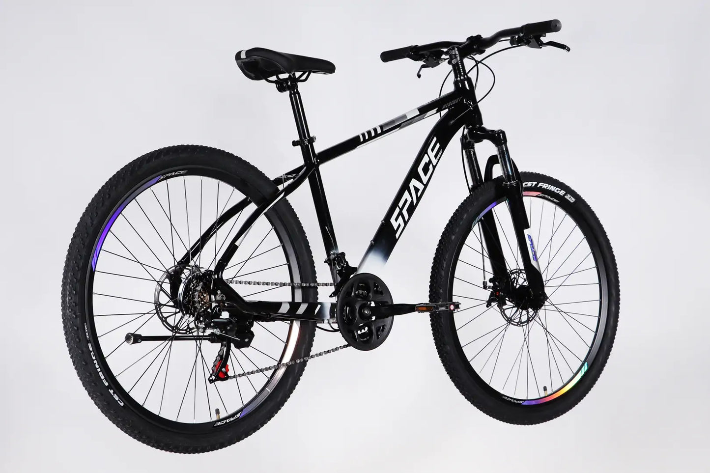 Велосипед AL 27.5" SPACE MERCURY DD FR рама-17" чорно-білий 2026