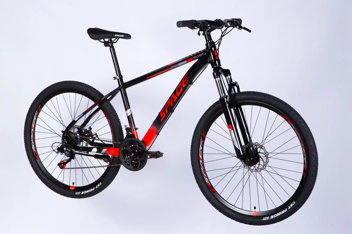 Велосипед AL 27.5" SPACE MERCURY DD FR рама-17" чорно-червоний 2026