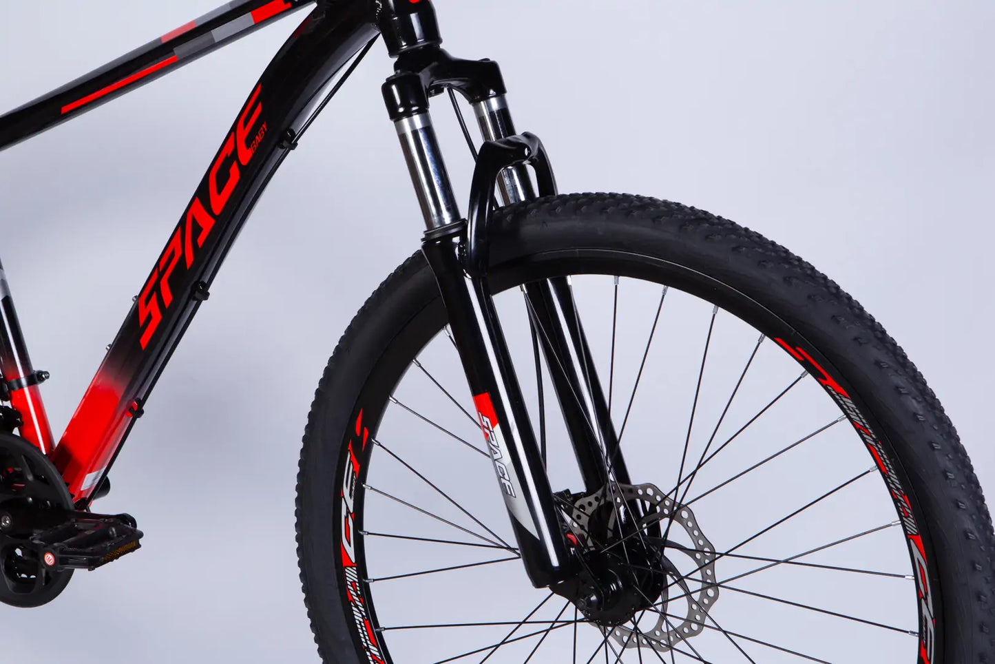 Велосипед AL 27.5" SPACE MERCURY DD FR рама-17" чорно-червоний 2026