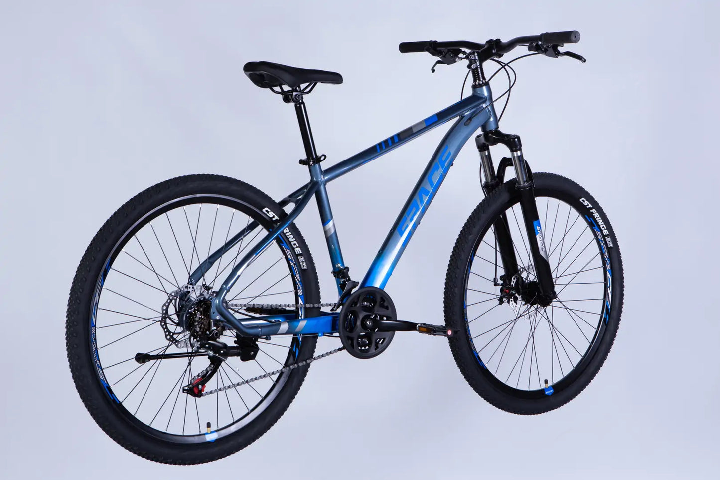 Велосипед AL 27.5" SPACE MERCURY DD FR рама-17" сіро-синій 2026