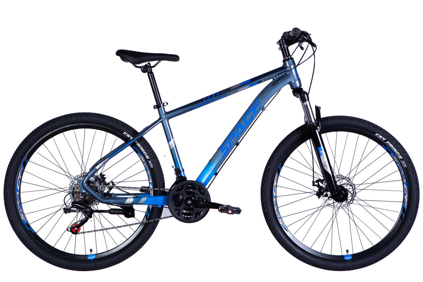 Велосипед AL 27.5" SPACE MERCURY DD FR рама-17" сіро-синій 2026