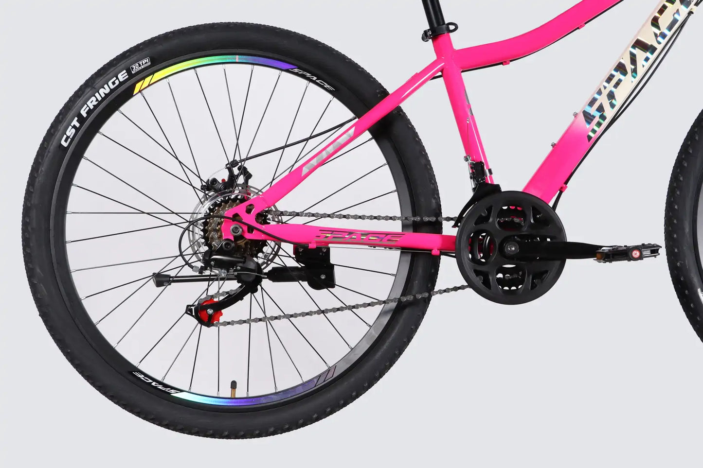 Велосипед ST 27.5" SPACE AURORA DD FR рама-15" біло-рожевий 2026