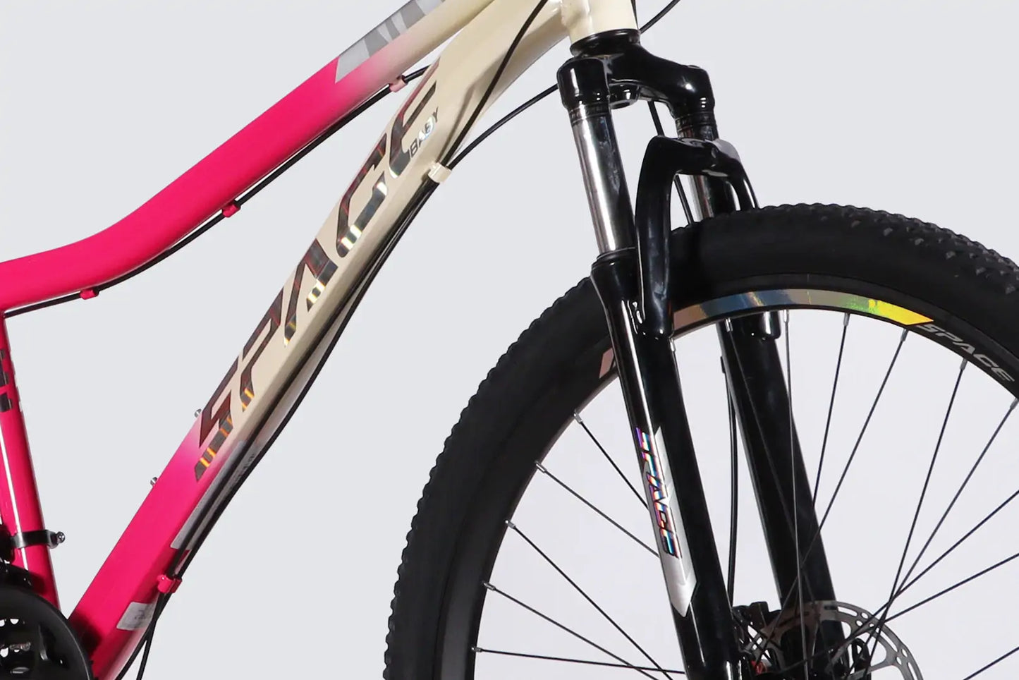 Велосипед ST 27.5" SPACE AURORA DD FR рама-15" біло-рожевий 2026