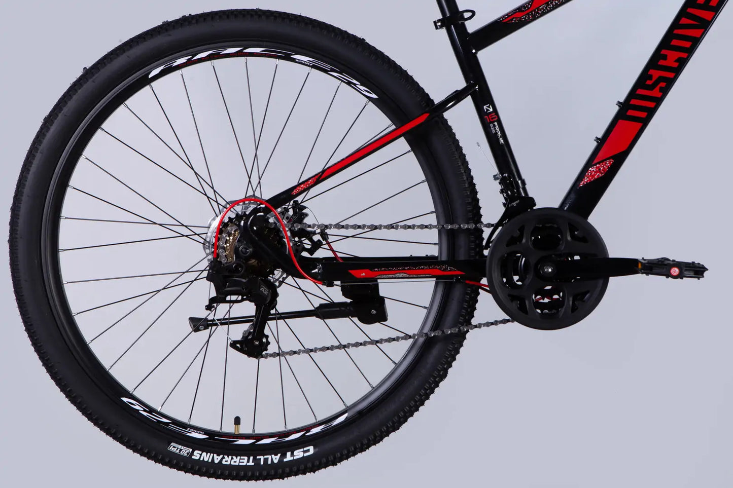 Велосипед ST 29" Discovery TREK DD FR рама-16" чорно-червоний 2025