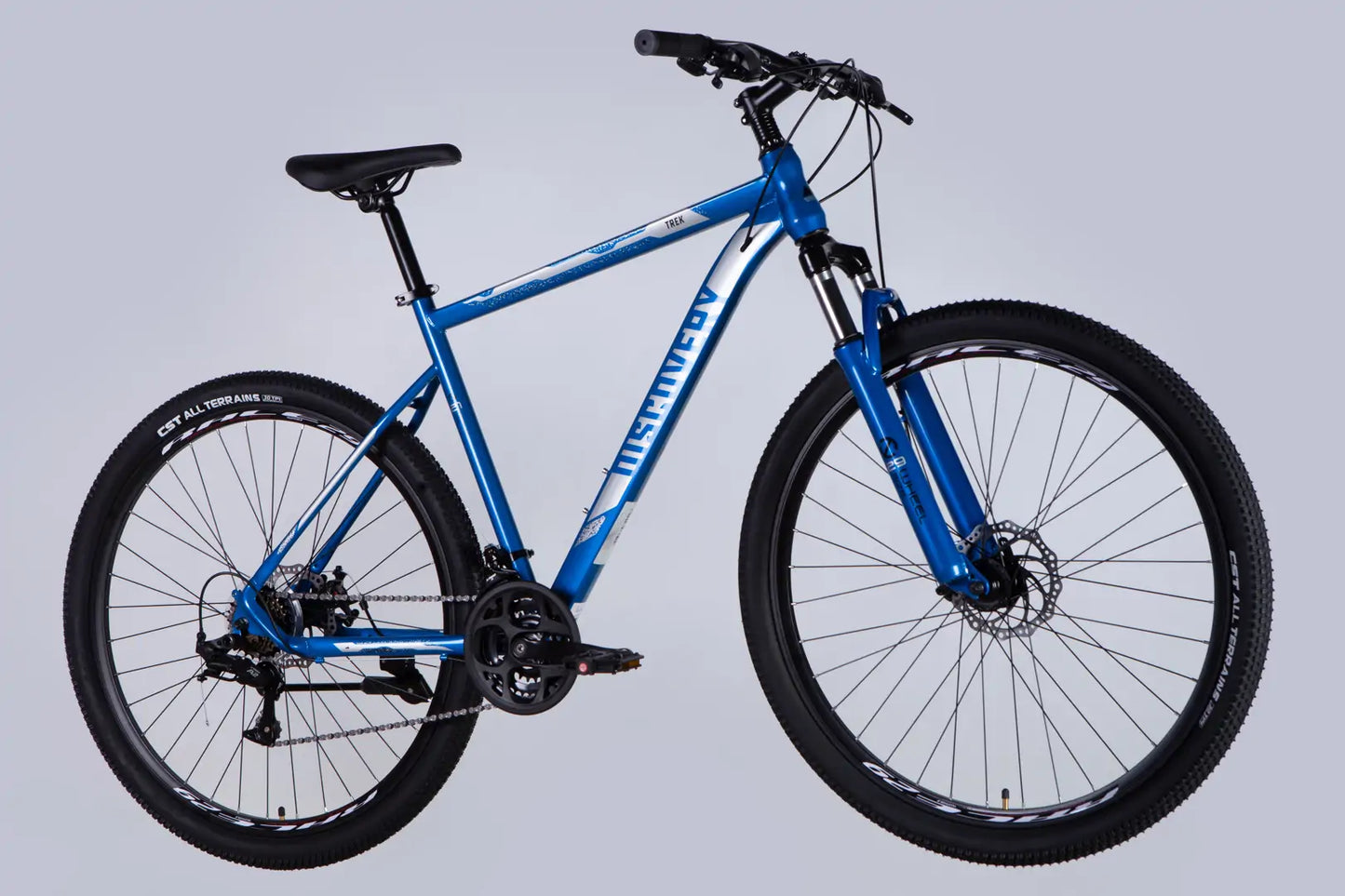 Велосипед ST 29" Discovery TREK DD FR рама-21" синьо-сріблястий 2025